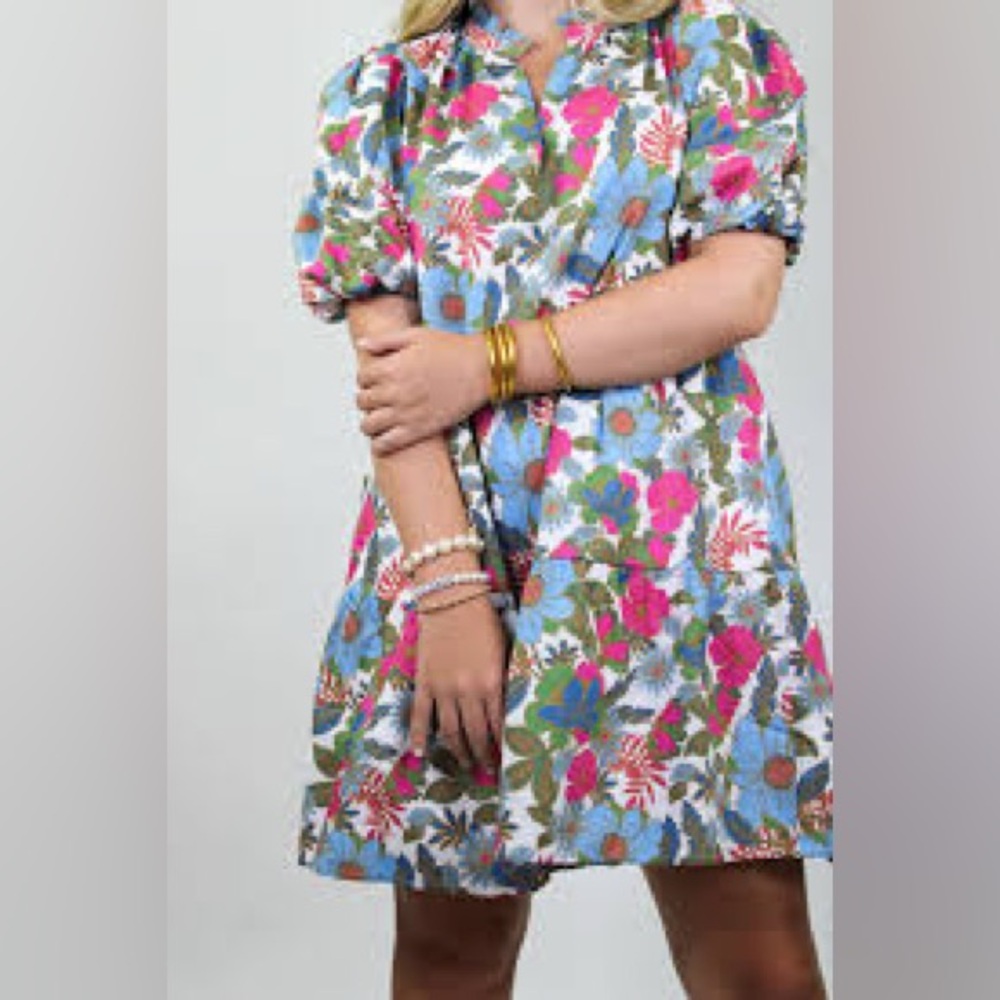 Sugarlips Floral Babydoll Mini Dress